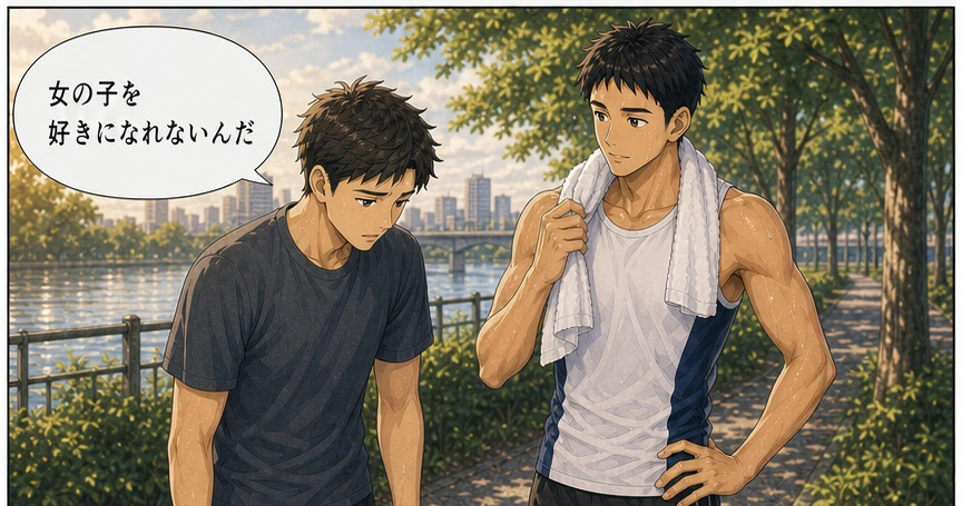 女の子を好きになれないと晴斗へ相談する男性