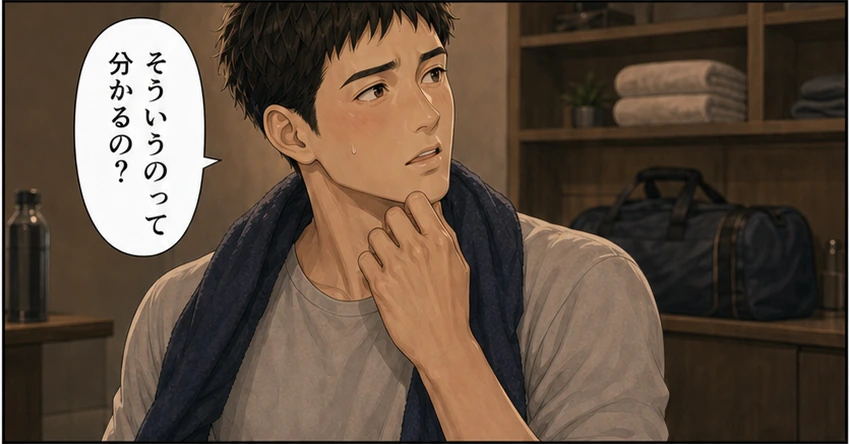 そういうことが分かるのか湊へ尋ねる男性