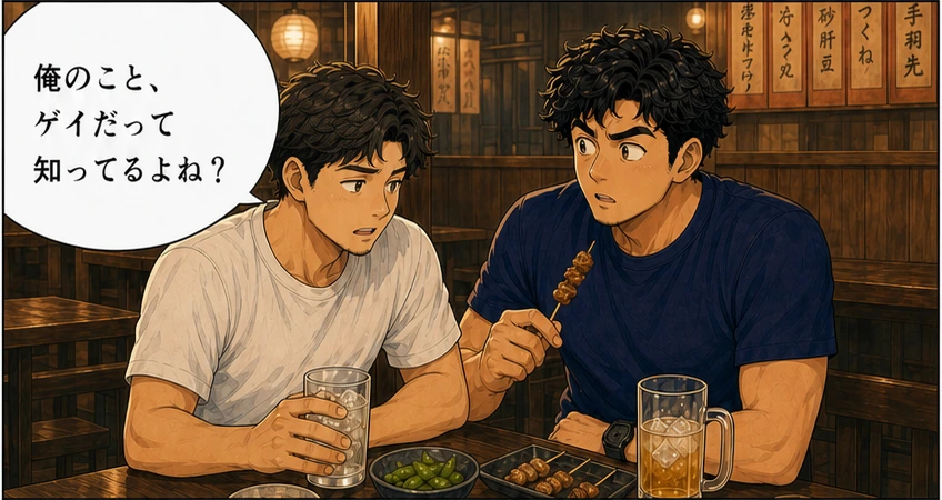 自分がゲイだと知っているか拓海へ確認する相談者