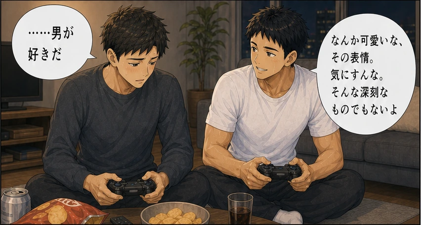 男が好きだと打ち明けた相談者を晴斗が優しく受け止める
