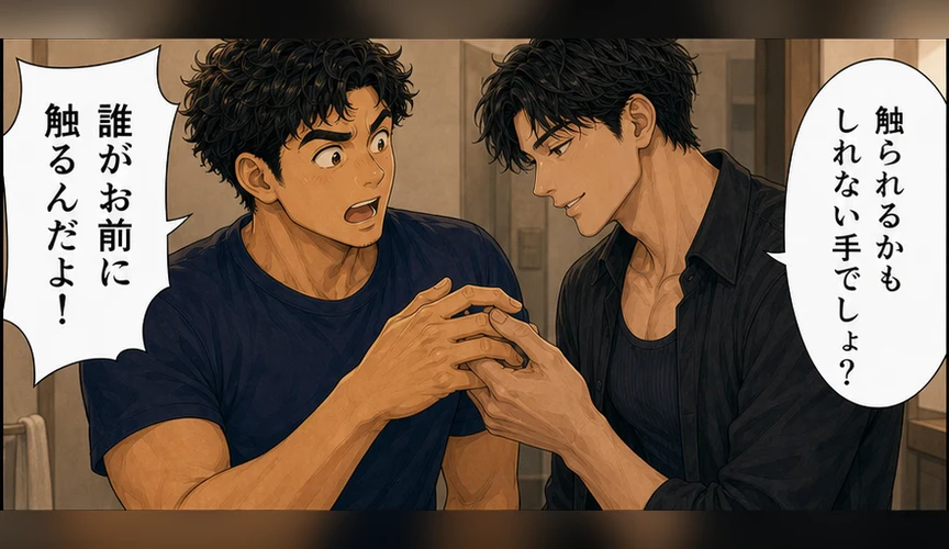 触られるかもしれない手だと話す湊